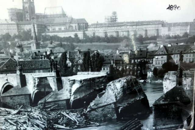 Vltava River Flooding, 1890, Prague, Czech Republic - IMG_3608